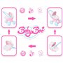 HTI Toys & Games BabyBoo 4 en 1 Mon Premier Landau | Poussette Poussette Poussette pour Enfants Idéal pour Filles et Garçons de