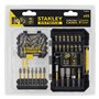 Stanley Coffret 55 pièces Embouts Impact Torsion Gamme FATMAX Robuste et Ergonomique STA88559-XJ