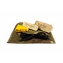 Web-tex - Kit de nettoyage pour chaussures militaires - 2 brosses/chiffon lustrant/lacets - Multicam
