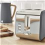 Swan Nordic Set Desayuno Bouilloire sans fil 1,7 L 3000 W Grille-pain à fente large 2 tranches 3 fonctions Design moderne Effet