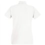 Fruit of the Loom Polo en 100 % coton pour femme - Blanc - Medium