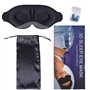 TRIXES Masque de sommeil occultant et bouchons d'oreille – Masque pour les yeux rembourré réglable sans pression – 100% occultan