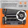 VonHaus Balayeuse Pelouse Artificielle 1800 W - Brosse Pelouse - Brosseuse Pelouse Artificielle Électrique - Sac de Collecte 45 