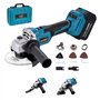 KATSU FIT-BAT 21V Meuleuse d'Angle sans Fil Brushless 115mm 125mm Moteur sans Balais avec 3