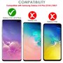 TECHGEAR Protection Écran Galaxy S10 Plus S10+ [ghostSHIELD] Film de Protection Souple en TPU avec Protection Totale d'Écran Com