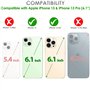TECHGEAR Verre Trempé iPhone 14, iPhone 13/13 Pro - Protecteur d'Écran en Verre Trempé [2.5D Bord Arrondi] [Dureté 9H] [Clair Cr