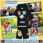 Pokémon Short à Capuche Survêtements Garçon et Ado 2 Pz Set Pikachu Manches Courtes Jogging Enfant Poches Zippées Cadeau Garcon