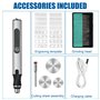 Focenat Stylo Graveur Électrique Sans Fil, 40PCS Kit Outils de Gravure, USB Rechargeable Stylo Graveur, Mini Graveur Lazer, Grav