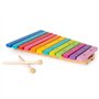 boppi Xylophone musical en bois naturel pour tout-petits et bébés avec 2 maillets en bois et 12 touches de couleur arc-en-ciel 3