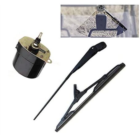 Moteur d'essuie-glace universel 12 V avec bras et lame pour BATEAU DE PÊCHE