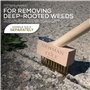 Newman and Cole Lot de 5 têtes de brosse de rechange pour terrasse | Têtes coudées pour gratter les mauvaises herbes et l'accumu
