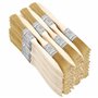 Kurtzy Lot de 72 Pinceaux Peinture 12,7 mm - Pinceau Peinture Plat Professionnel avec Manche en Bois - Pinceaux pour Peinture Mu