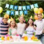 TOYVENTURES Bannière « Happy Birthday » - Grande guirlande réutilisable à suspendre - Décoration de fête pour garçons et hommes