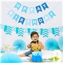 TOYVENTURES Bannière « Happy Birthday » - Grande guirlande réutilisable à suspendre - Décoration de fête pour garçons et hommes