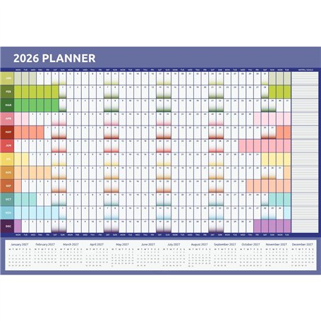 Evelay Planning mural 2024 - Format A3 (42 x 29