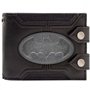 The Dark Knight Batman Costume Badge en Acier à Double Bouton Portefeuille Bi-Fold Porte-Carte d'Identité & Porte-Carte