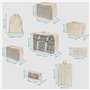 BELLE VOUS Lot de 8 Pochettes de Voyage Couleur Crème - Sac de Rangement Valise Multifonctionnel - Sac de Rangement Étanche et C