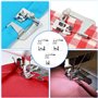 Wisebom 6Pcs Pied Ourlet Roulotté en Acier Inoxydable Pied de Biche Machine a Coudre 3 Pieds à Ourlet Rouléétroit (3/4/6 mm) 3 P