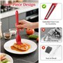 Euqvunn 2Pcs Pinceau Cuisine, BPA-Free Pinceau Cuisine Silicone, Antiadhésif Pinceau Pâtisserie, Résistant à la Chaleur Pinceau