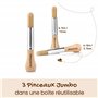 Honeysticks Mon Premier Jeu de Pinceaux - 3 Pièces Parfaits pour Bébé et Tout-Petit. Gros Pinceaux en Bois Potelé pour Une Prise
