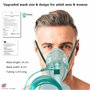 STAYPROTECH Masque à oxygène à haute concentration avec sac de réservoir et tube de 2,1 m – Masque à oxygène pour adulte qui néc