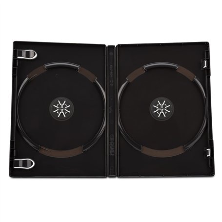 Lot de 50 boîtiers DVD doubles Noir - 14 mm-dragontrading ® Par