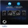 NEDIS Haut Parleur de Jeux | Canaux de Haut-Parleur: 2.2 | Alimenté par Port USB | 3.5 mm Mâle | 48 W | LED | Contrôle du Vol