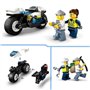 LEGO City 60455 La Course-Poursuite en Moto de Police - Jeu de construction des 4 ans