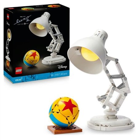 LEGO Ideas 21357 Disney Pixar Luxo Jr. - Set de Construction Collector pour Adulte - Déco