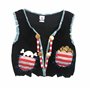 Liontouch - Gilet Pirate - Capitaine Rayure Rouge - 3-8 Ans | Jouet en Mousse pour Petits Garçons avec Motif Crâne - Accessoire