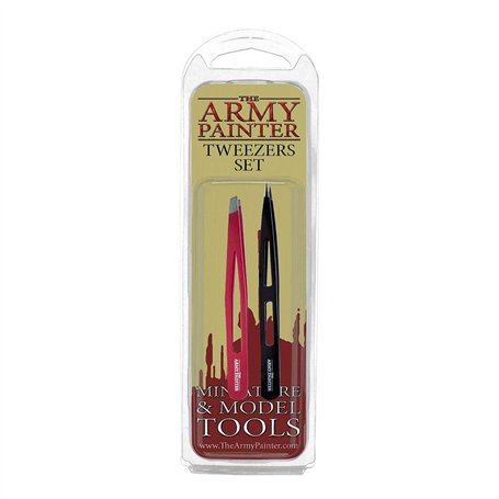 The Army Painter | Tweezers Set | Lot de Deux Pinces : Une à Bout Plat et Une à Bout Pointu