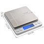 Balance de cuisine numérique 2 kg Balance de précision Balance numérique 3465
