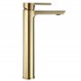Rea ROBINET DE LAVABO ARGUS GOLD HIGH Mitigeur Salle de Bain en Laiton Monocommande Chaude et Froide Réglable Robinet de Lavage 