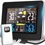 Retoo Station Météo Sans Fill multifonction avec capteur extérieur et écran couleur numérique