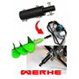 WERHE tarières pour foreuse avec adaptateur 25mm à 20mm ⌀50 mm, longueur 80cm - tarières pour puits, plantation d'arbres, tarièr