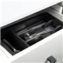 Vilde Range-couverts pour tiroir - Organiseur de cuisine avec 5 compartiments - Noir - 36 x 25,5 x 6 cm.