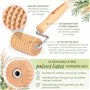 MagicBeech - Rouleau Massage Visage et Planche en Bois - Kit Maderotherapie | Masseur Visage Appareil Massage Visage Anti-Âge | 