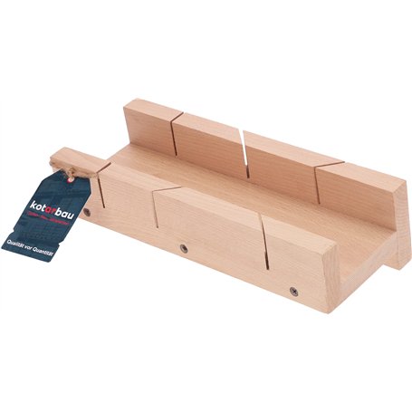 KOTARBAU® Boîte à découper en bois 30 x 12 cm pour couper les raccords d'angle