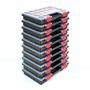 Kistenberg 10x boîte d'assortiment NORS14 Set boîte de tri boîte de tri magasin de petites pièces Avec séparateurs Avec poignée 