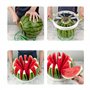 YUEMING Trancheuse de melon d'eau, trancheuse de melon，Couteau à pastèque créatif