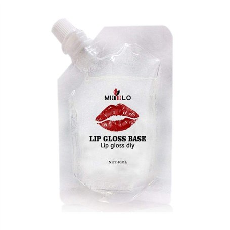 Allbestaye Gel de base pour gloss à lèvres Transparent Clear Oil Pour le kit de fabrication de rouge à lèvres à la main pour bau