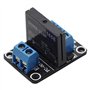 Aihasd 3 pièces DC 5V 1 canal SSR G3MB-202P Carte de module de relais statique Haut niveau avec fusible résistif pour Arduino