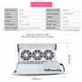 KADS Aspirateur à ongles Succion Collecteur de poussière Machine Haute puissance 3 fans Salon professionnel Ongle Nettoyage Coll