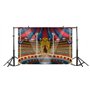 YongFoto 3x2m Vinyle Toile de Fond Aire de Jeu de Cirque Spectacle de Performance Chapiteau Grande Tente Salle Fond de Studio Ba