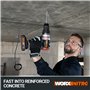 WORX NITRO 18V(20V MAX) Perceuse à Percussion sans Fil WX354.1 PowerShare PRO Brushless 60 N.m Commande à 2 Vitesses 10mm dans B