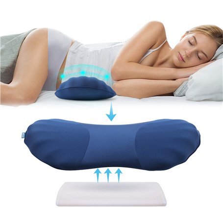 RESTCLOUD Oreiller de Soutien Lombaire pour Dormir