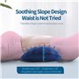 RESTCLOUD Oreiller de Soutien Lombaire pour Dormir, Mousse à mémoire de Forme, Oreiller Lombaire Extensible pour Le Bas du Dos, 