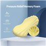 RESTCLOUD Oreiller de Soutien Lombaire pour Dormir, Mousse à mémoire de Forme, Oreiller Lombaire Extensible pour Le Bas du Dos, 