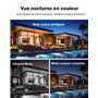 Tenda Caméra Extérieure WiFi 3MP+3MP, Double Objectif, 360° PTZ, Audio Bidirectionnel, Couleur Vision Nocturne 30m, Détection Pe