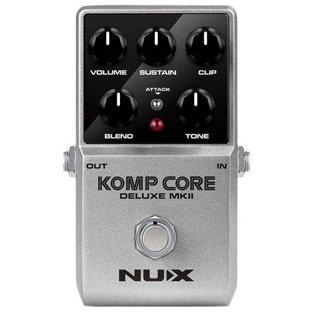 NUX | Komp Core Deluxe MKII Pédale de compression pour guitare analogique avec commandes Sustain